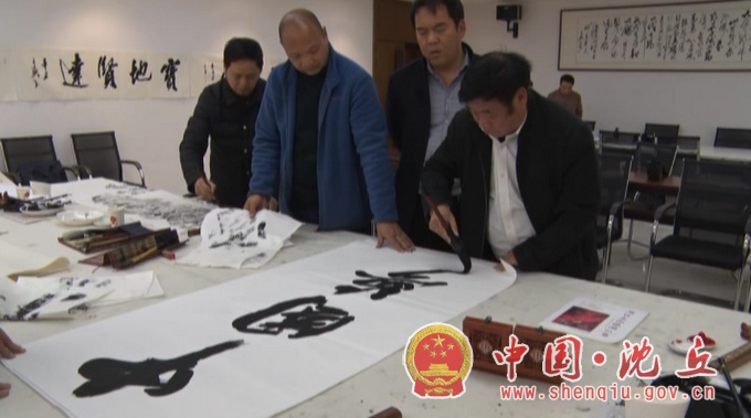 我县举办“丹青颂百年”庆祝建党100周年书画笔会2.jpg